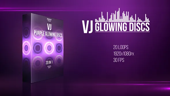 VJ Purple Glowing Discs img