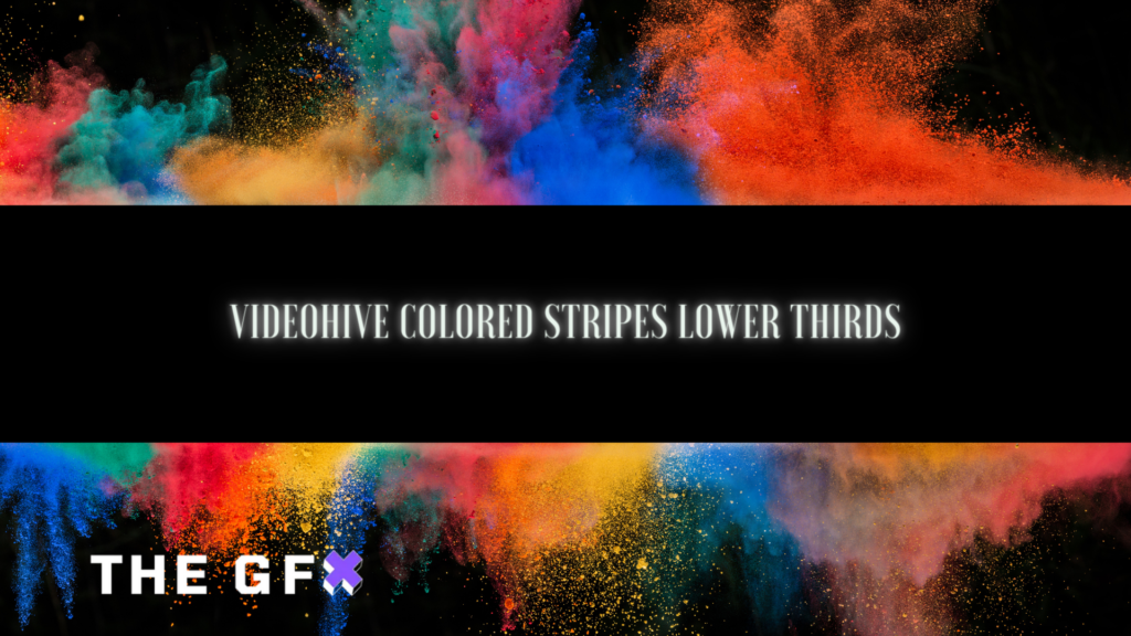 VIDEOHIVE COLORED STRIPES LOWER THIRDS - THEGFX.NET