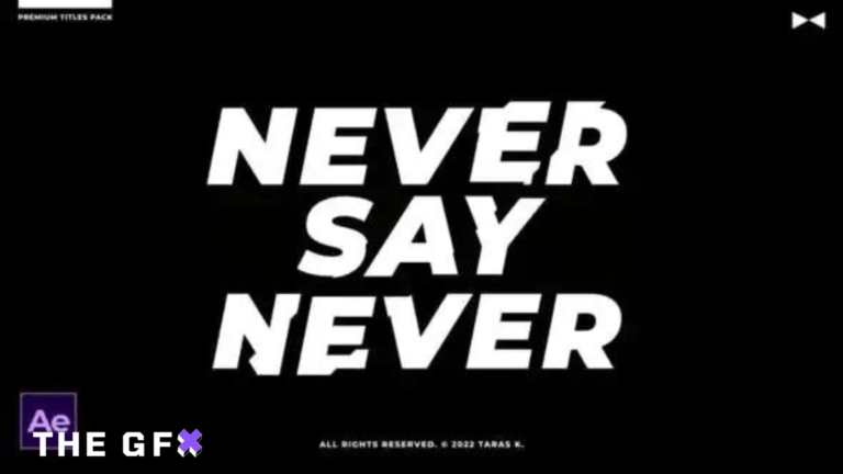 VIDEOHIVE KINETIC MODERN TITLES \ AE