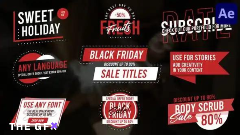 VIDEOHIVE BLACK FRIDAY TITLES FOR AFTER EFFECTS