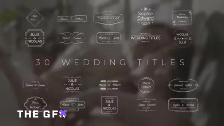 VIDEOHIVE WEDDING TITLES 36969031