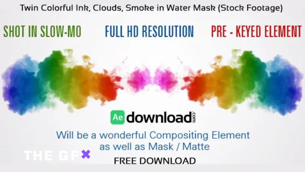 water ink smoke after effects template download