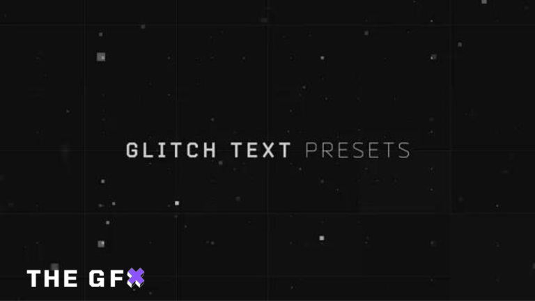 VIDEOHIVE GLITCH TEXT PRESETS FREE AFTER EFFECTS TEMPLATE