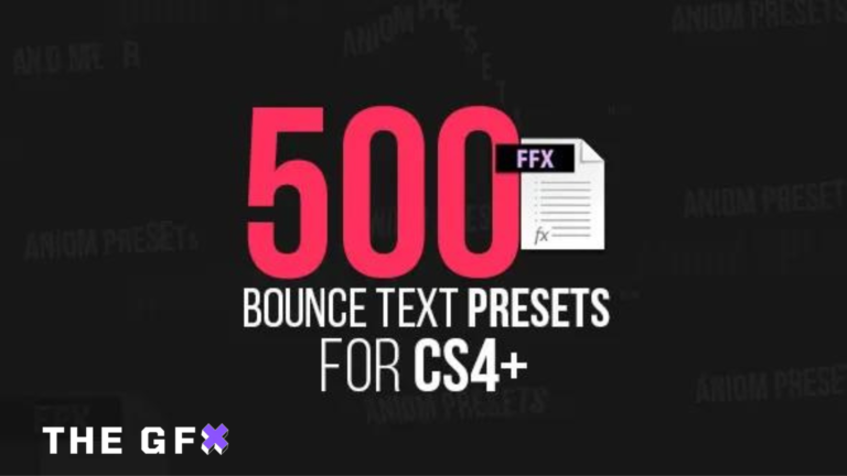 VIDEOHIVE 500 BOUNCE TEXT PRESETS (ADD ON)