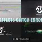 after effects glitch error logo