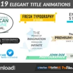 19 Elegant Title Animations