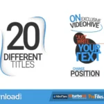 20 Different Titles Free Download After Effects Templates