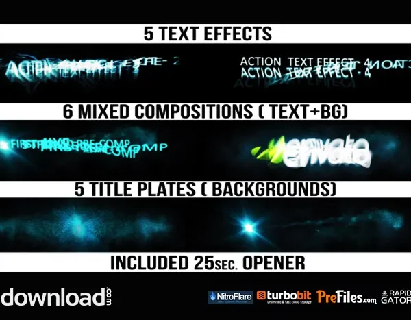 Action Titles Free Download After Effects Templates