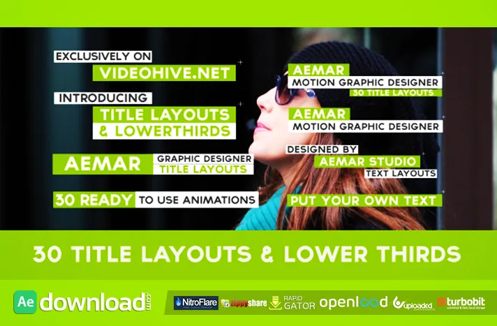 30 Text Layouts Lower Thirds