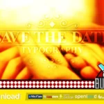 Save The Date Typography
